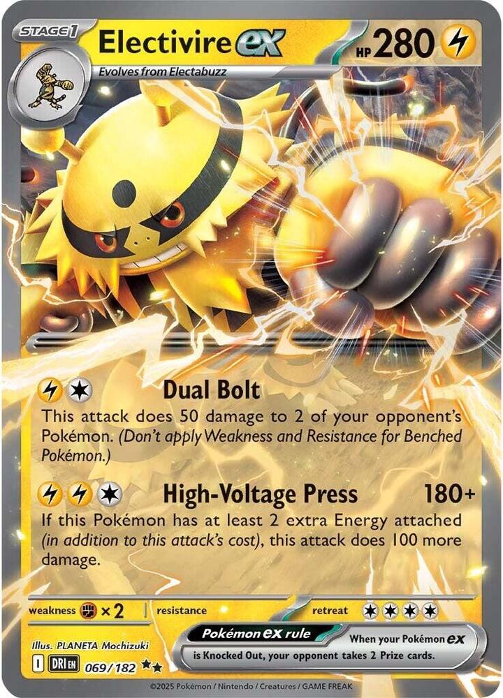 Electivire ex - 069/182 - SV10: Destined Rivals