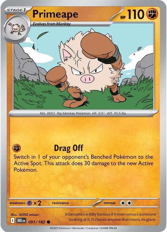 Primeape - Reverse Foil - 091/182