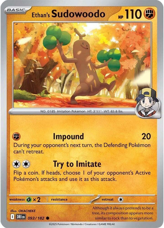 Ethan's Sudowoodo - Reverse Holofoil - 093/182