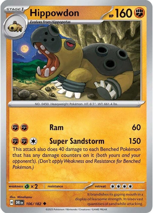 Hippowdon - Reverse Foil - 106/182