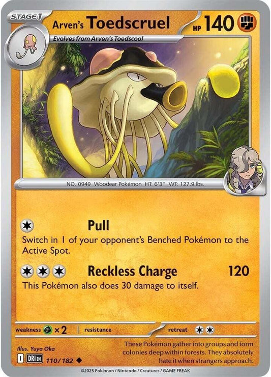 Arven's Toedscruel - Reverse Holo - Uncommon - 110/182