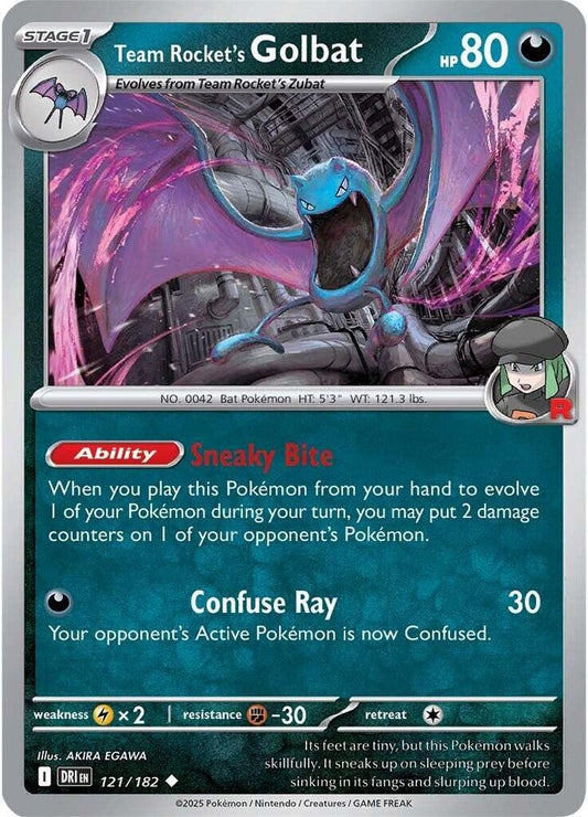 Team Rocket's Golbat - Reverse Foil - 121/182