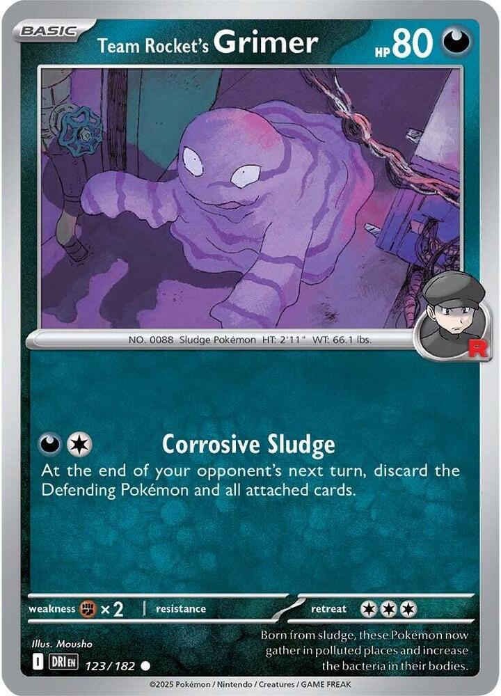 Team Rocket's Grimer - Reverse Holo - Common - 123/182