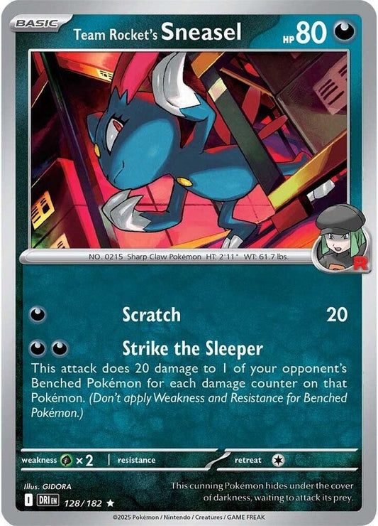 Team Rocket's Sneasel - Holofoil - 128/182