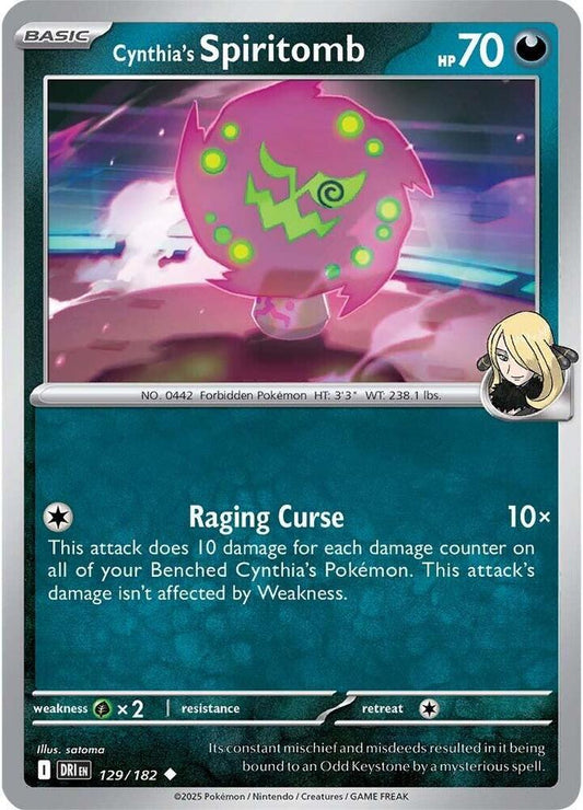 Cynthia's Spiritomb - Reverse Holo - Uncommon - 129/182