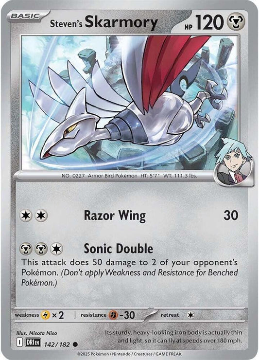 Steven's Skarmory - Reverse Holo - Common - 142/182
