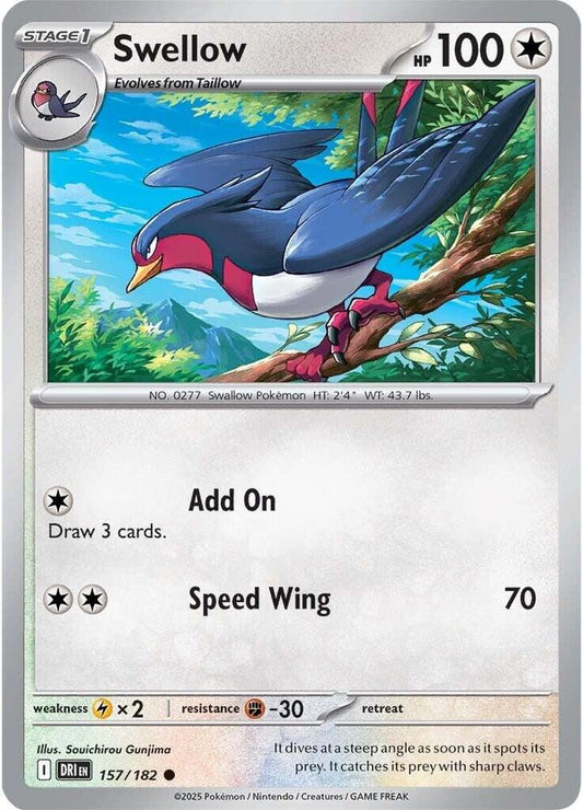 Swellow - Reverse Holofoil - 157/182