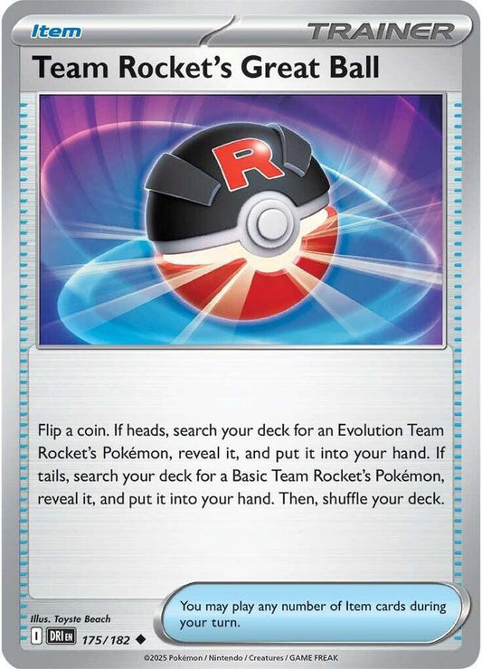 Team Rocket's Great Ball - Reverse Foil - Uncommon - 175/182