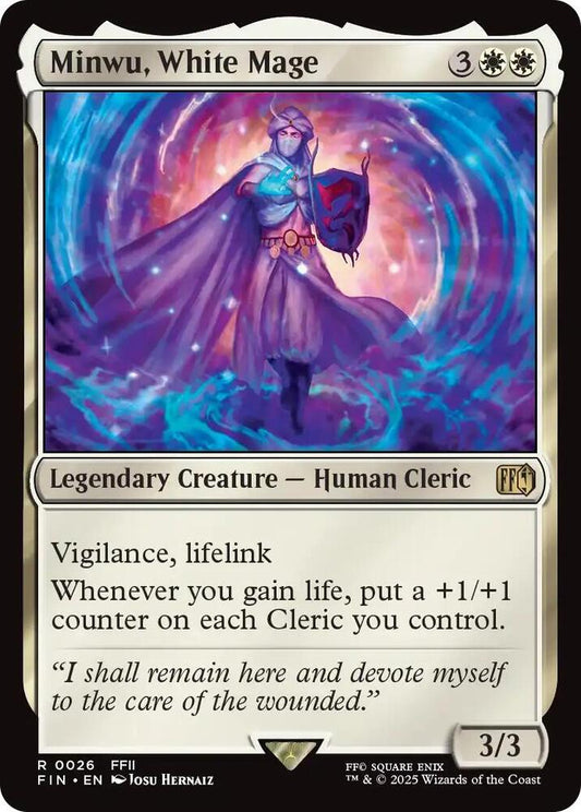Minwu, White Mage - Rare - FIN - 0026