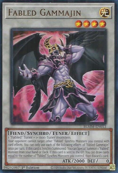 Fabled Gammajin - Ultra Rare - 1st Edition - BLMM-EN013