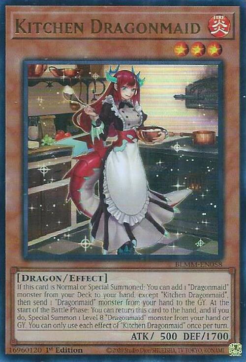Kitchen Dragonmaid - Ultra Rare - 1st Edition - BLMM-EN058