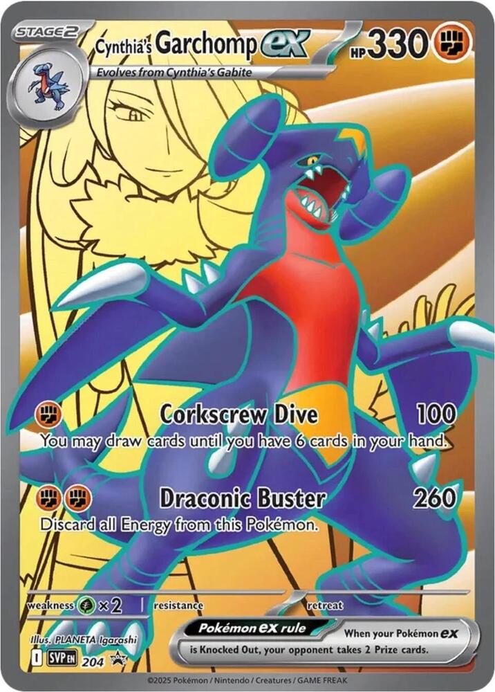 Cynthia's Garchomp ex - Promo - 204