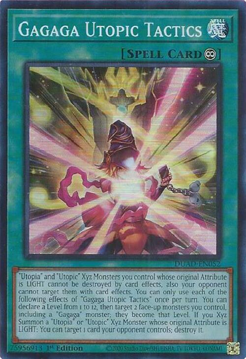 Gagaga Utopic Tactics - Super Rare - 1st Edition - DUAD-EN052