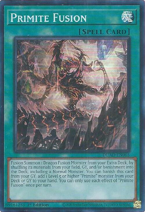Primite Fusion - Super Rare - 1st Edition - DUAD-EN065