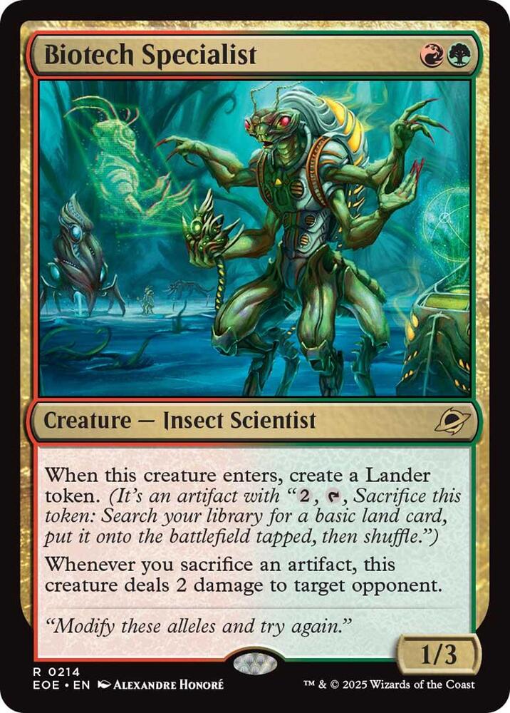 Biotech Specialist - Nonfoil - 0214