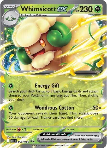 Whimsicott ex - 005/086 - Holofoil
