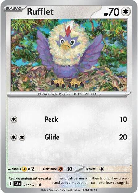 Rufflet - 077/086 - Master Ball Pattern