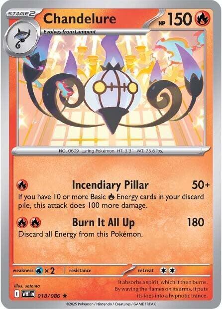 Chandelure - Holofoil - 018/086