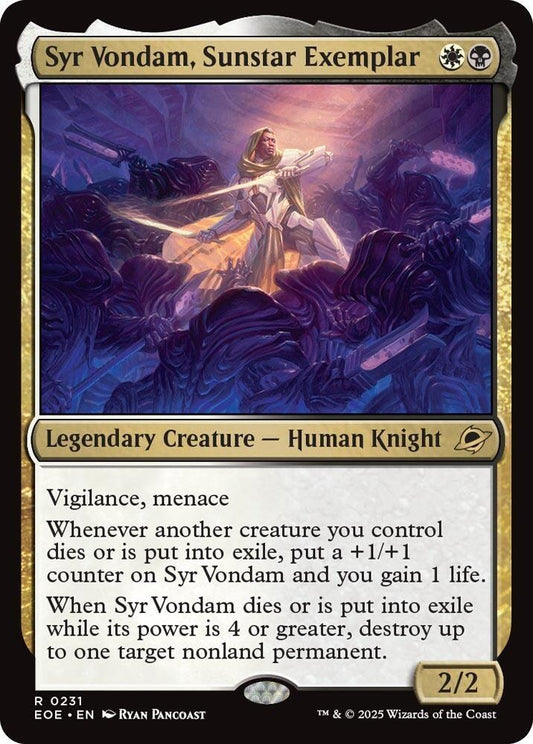 Syr Vondam, Sunstar Exemplar - Nonfoil - 0231
