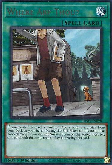 Where Arf Thou? - Rare - 1st Edition - JUSH-EN028