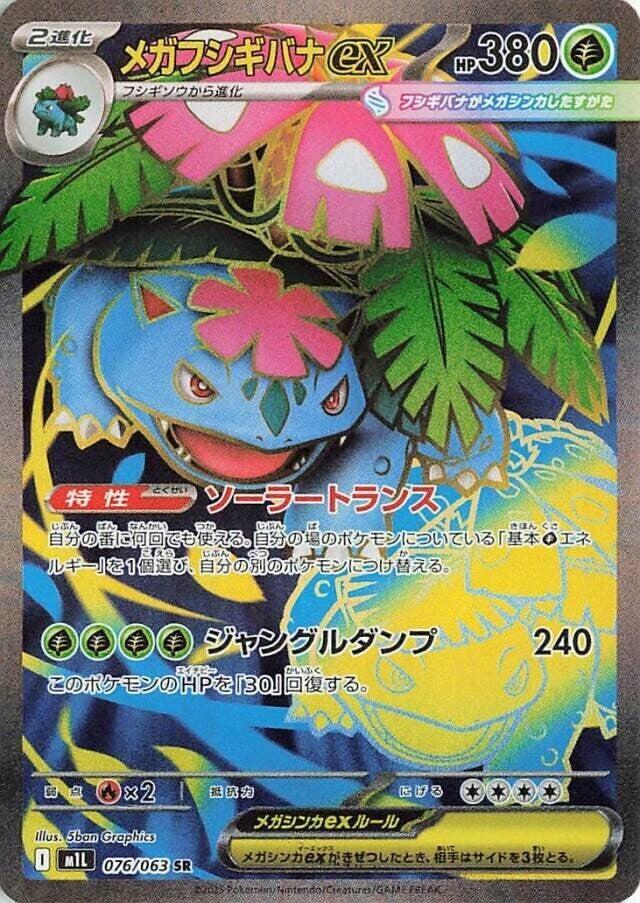 Mega Venusaur ex - Super Rare - 076/063