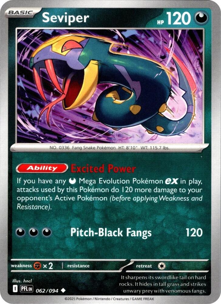 Seviper - Reverse Holofoil - 062/094