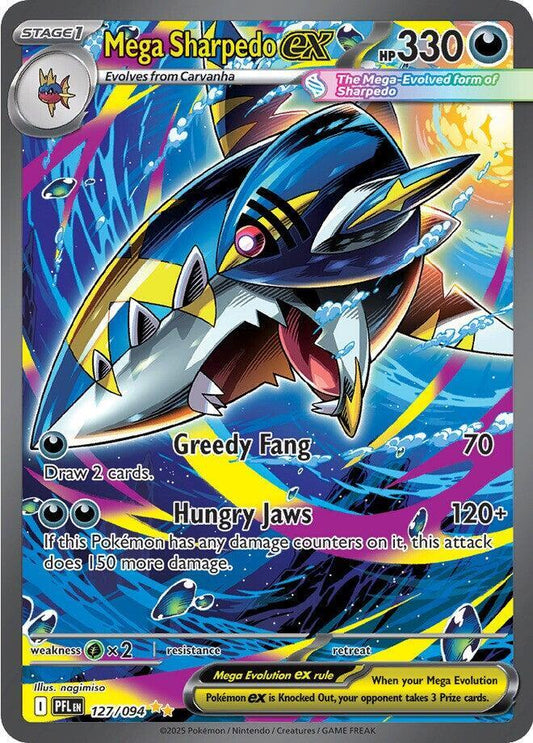 Mega Sharpedo ex - Holofoil - 127/094