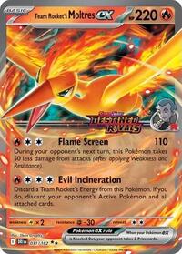 Team Rocket's Moltres ex (Destined Rivals Stamp) - 31/182