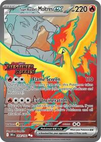 Team Rocket's Moltres ex (Destined Rivals Stamp) - 208/182