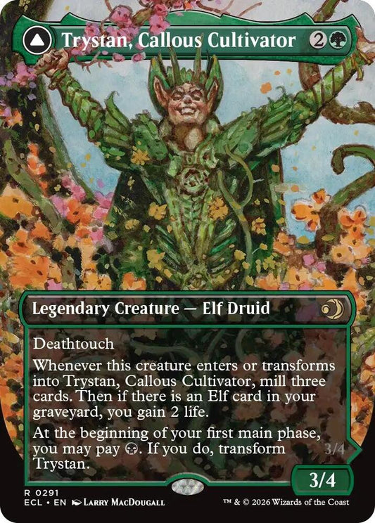 Trystan, Callous Cultivator // Trystan, Penitent Culler (Borderless)