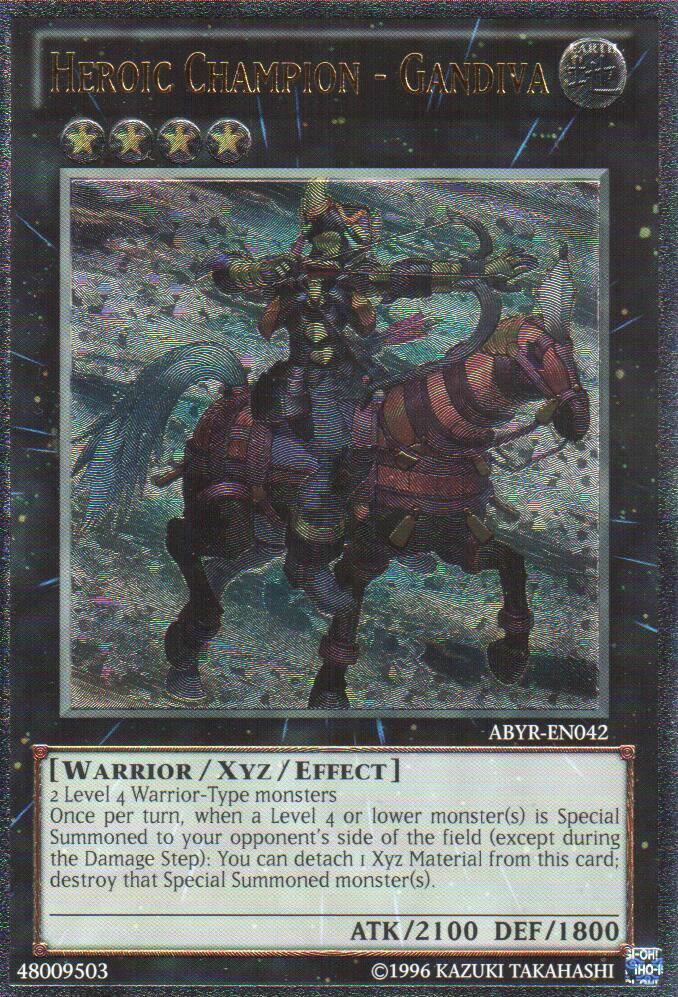 Heroic Champion - Gandiva - Ultimate Rare - Unlimited - ABYR-EN042