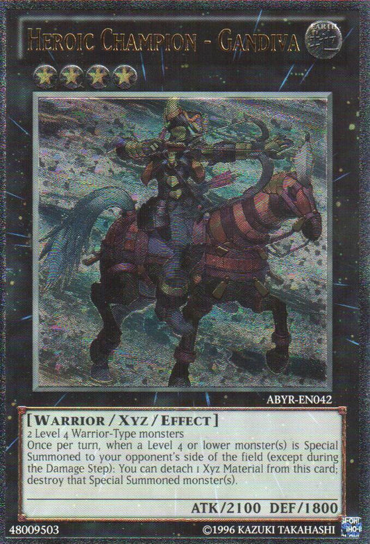 Heroic Champion - Gandiva - Ultimate Rare - Unlimited - ABYR-EN042