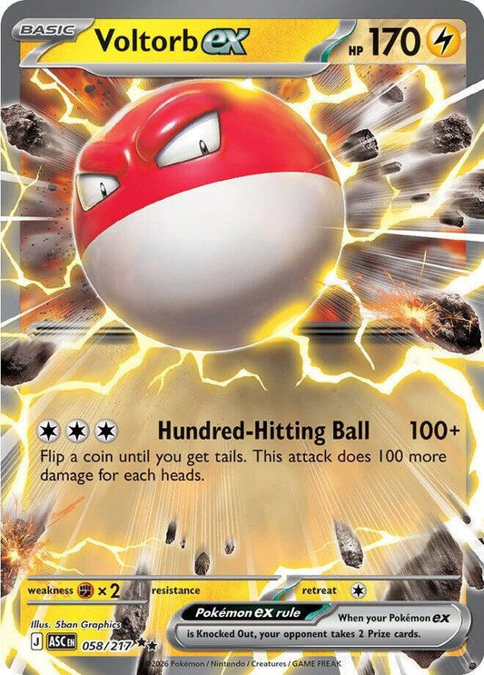Voltorb EX - 058/217 - Foil