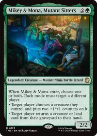 Mikey & Mona, Mutant Sitters - Non-Foil - 0125