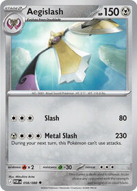 Aegislash - Reverse Holofoil - 058/088