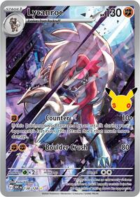 Lycanroc - 138/128 (Holofoil 30th Celebrations)