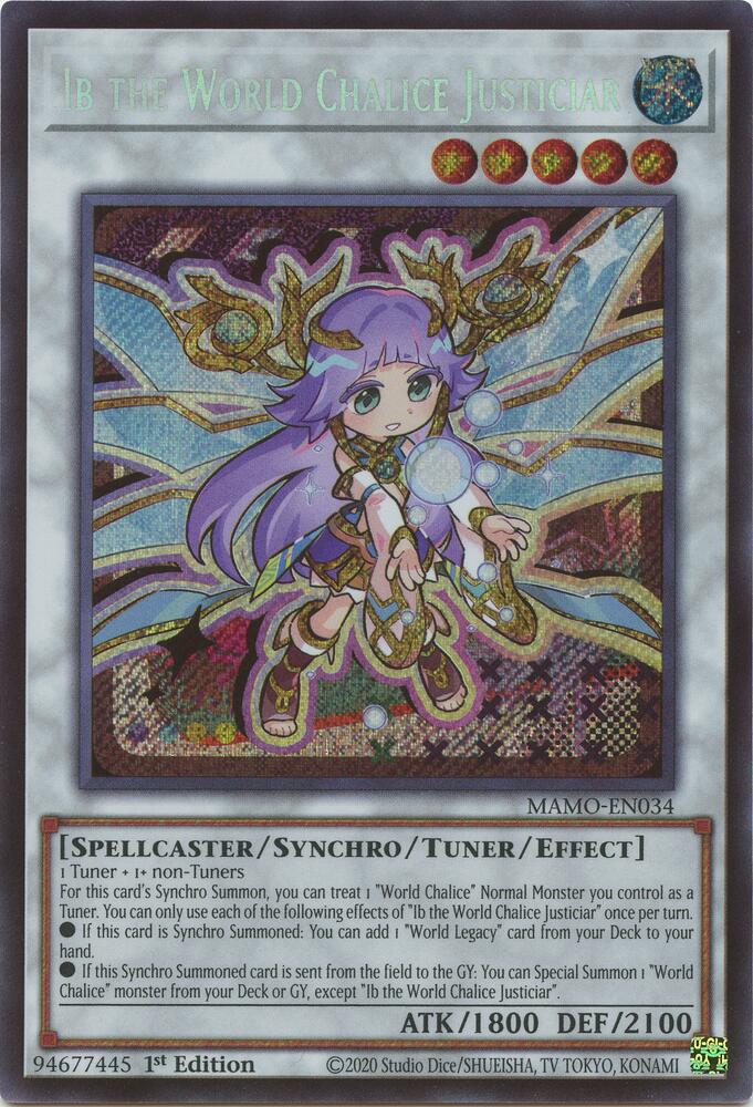 Ib the World Chalice Justiciar (Secret Rare) - Magnificent Monsters