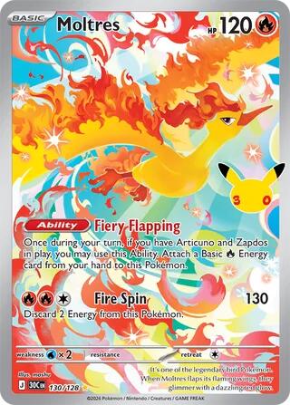 Moltres - Illustration Rare - 130/128