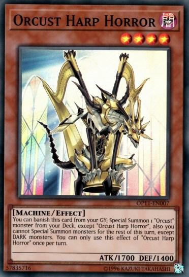 Orcust Harp Horror - Super Rare - Unlimited - OP11-EN007
