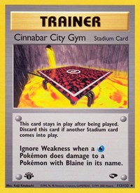 Cinnabar City Gym - Unlimited Edition - 113/132