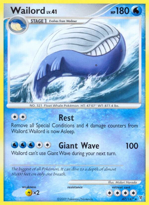 Wailord - Rare - Normal - HIF EN - 47/147