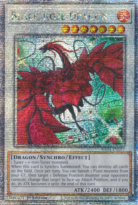 Black Rose Dragon (Alt Art) - 1st - RA04-EN057 QCR