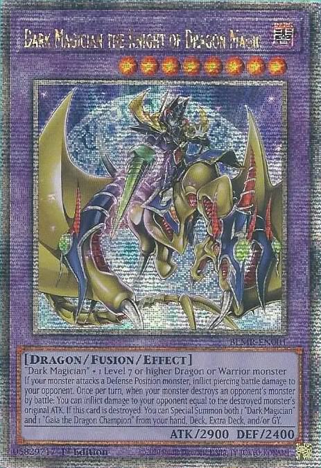 Dark Magician the Knight of Dragon Magic - 1st - BLMR-EN001 QCR