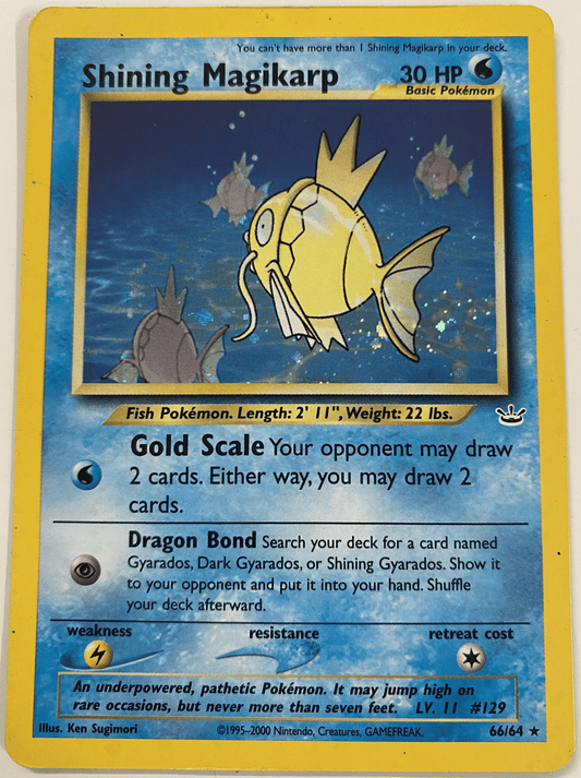 Shining Magikarp - 66/64 - Moderately Played - Unlimited Holofoil