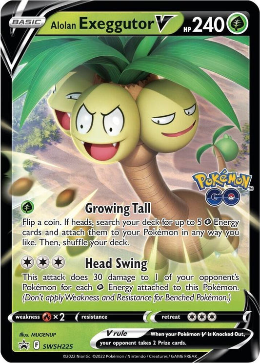 Alolan Exeggutor V - SWSH225 - SWSH: Sword & Shield Promo Cards (SWSD)