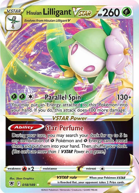 Hisuian Lilligant VSTAR - SWSH10: Astral Radiance (SWSH10) 018/189