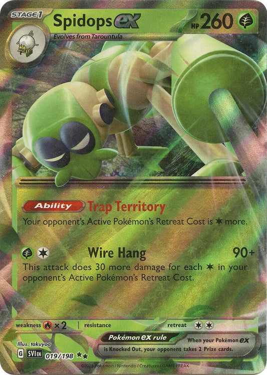 Spidops ex - 019/198 - SV01: Scarlet & Violet Base Set (SVI) 019/198