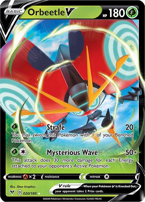 Orbeetle V - SWSH04: Vivid Voltage (SWSH04) 020/185