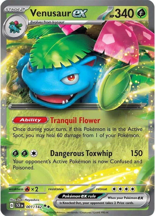 Venusaur ex - SV07: Stellar Crown (SCR) 001/142