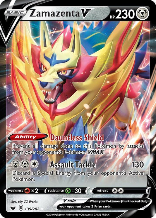 Zamazenta V - SWSH01: Sword & Shield Base Set (SWSH01) 139/202